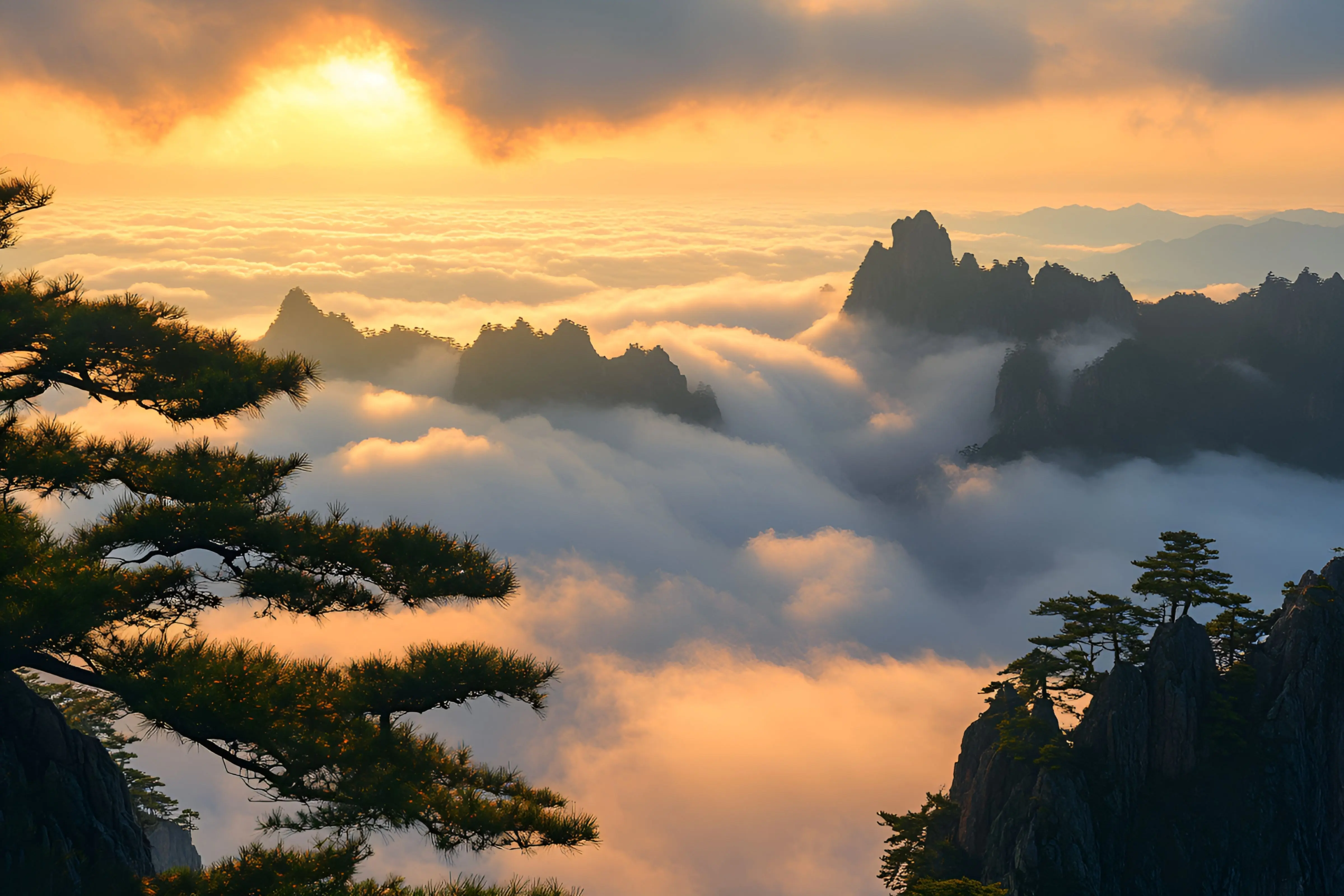 二賞黃山日出