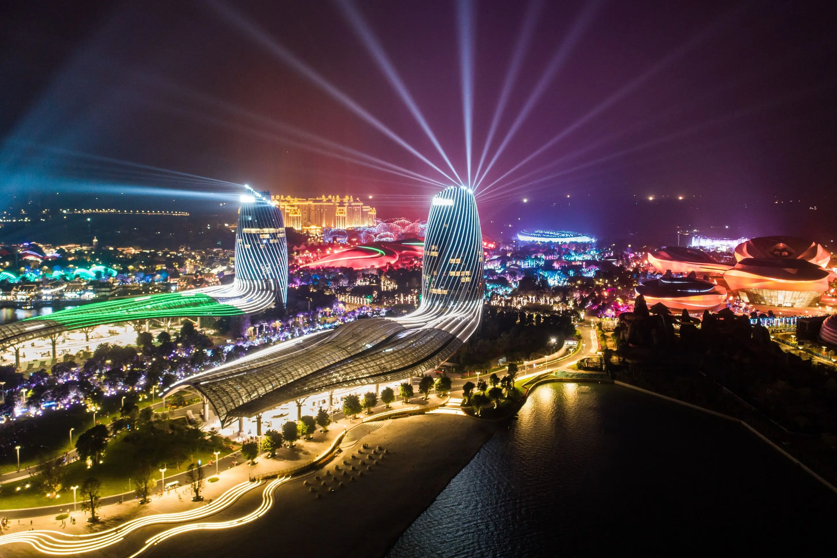 海花島燈光秀