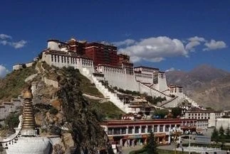 藥王山觀景台拍攝-布達拉宮